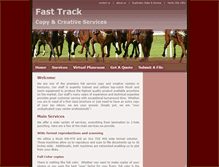 Tablet Screenshot of fasttrackcreations.com